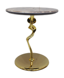 Linea Side Table -1033 Golden  (Available on Easy Installments)
