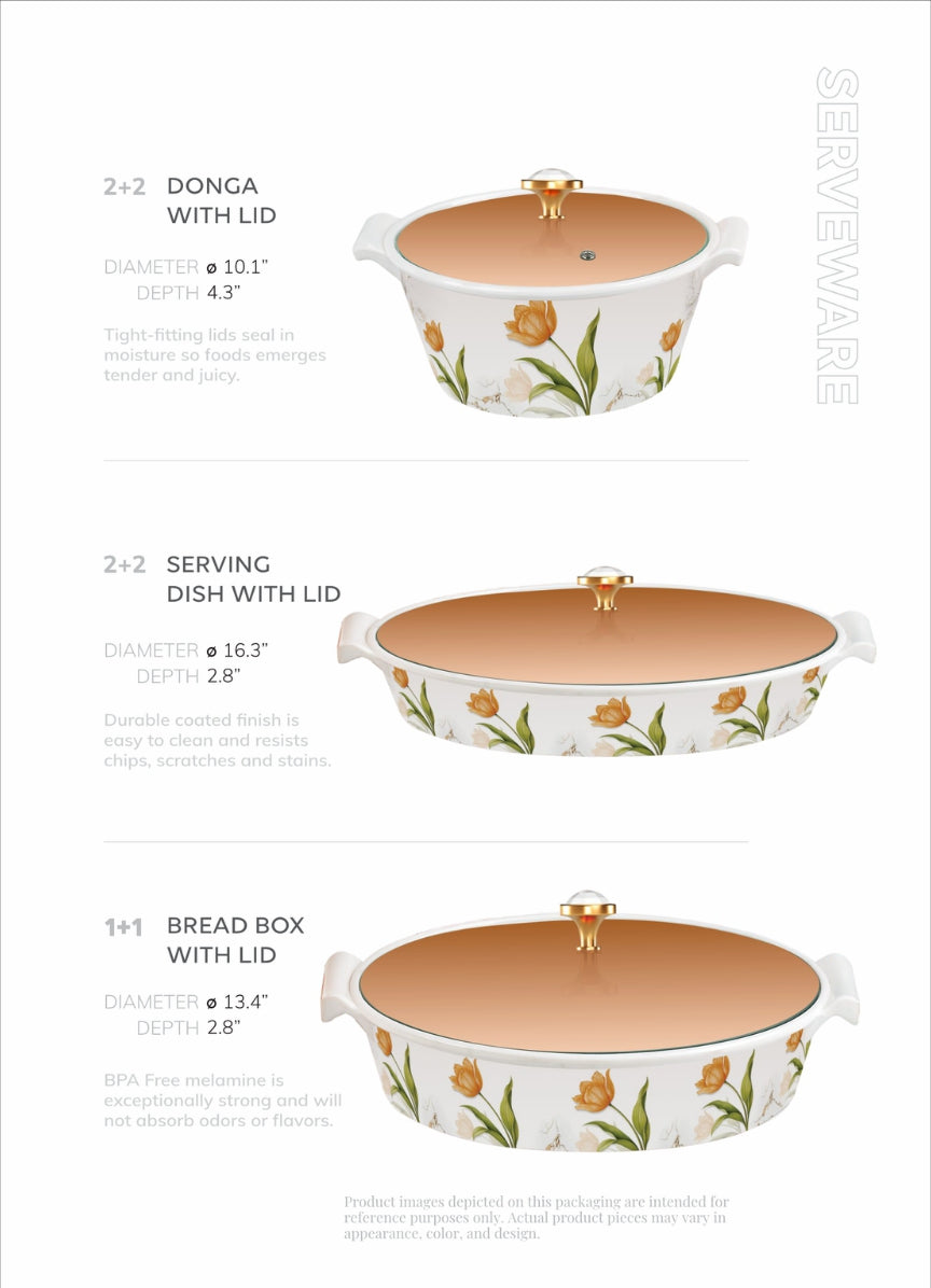 Elite Crystal Coated 72-Piece Dinnerware Set – The Choice of Every Bridal