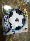 Air Power Hover Soccer Football Toy for Kids - Indoor Floating Soccer Disk with Colorful Disco LED Lights & Protective Foam Bumpers