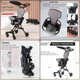 4 wheels Ultra lightweight Baby Foldable stroller