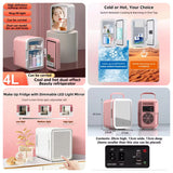 Vanity Mirror LED Portable Fridge