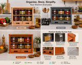 Masala Box With Crystal Jars And Spoon