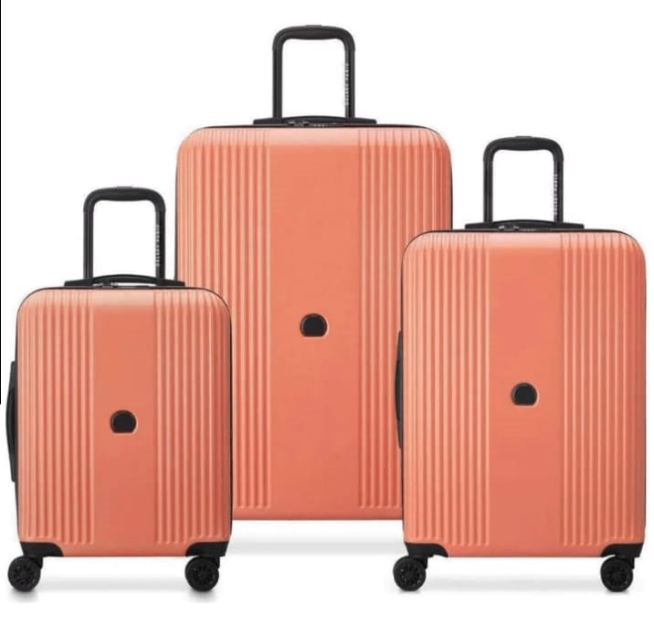 Delsey Paris Ophelie Premium Luggage Set of 3 – Travel Suitcase Set