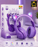 P47 Cat Ear Wireless RGB Headphones – Premium Sound | Bluetooth | RGB Lights