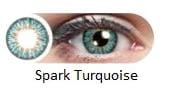 Luxurious Party Wear Plano Contact Lenses (Artificial)–  Spark turquoise Colors Available