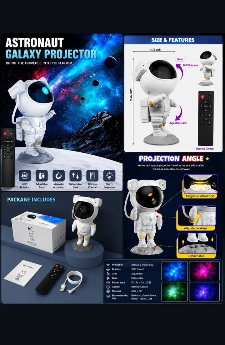Astronaut projector Without Speaker