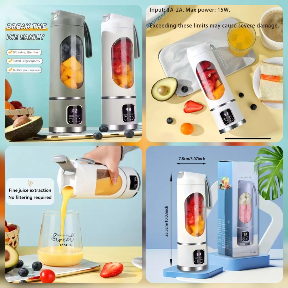 450Ml Portable Juicing Cup
