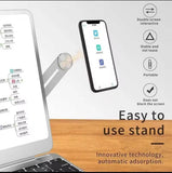 Magnetic Folding Phone Stand Holder – Adjustable Laptop Side Mount & Multi-Screen Support