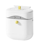 Wall Mounted & Cabinet Hanging Kitchen Trash Can with Sliding Lid – Narrow Compost Bin for Bathroom & Kitchen
