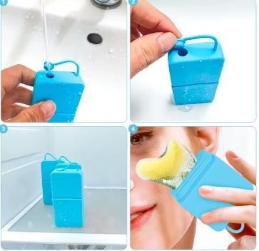 Portable Silicone Ice Face Roller Facial Massage Tool for Face & Eye Care