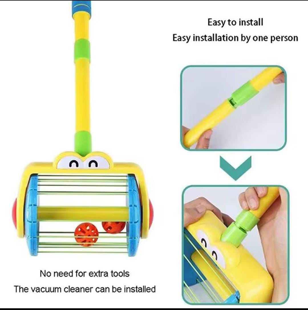 Montessori Creative Ball Cannon Pot & Push Vacuum Collector Educational Toy Set