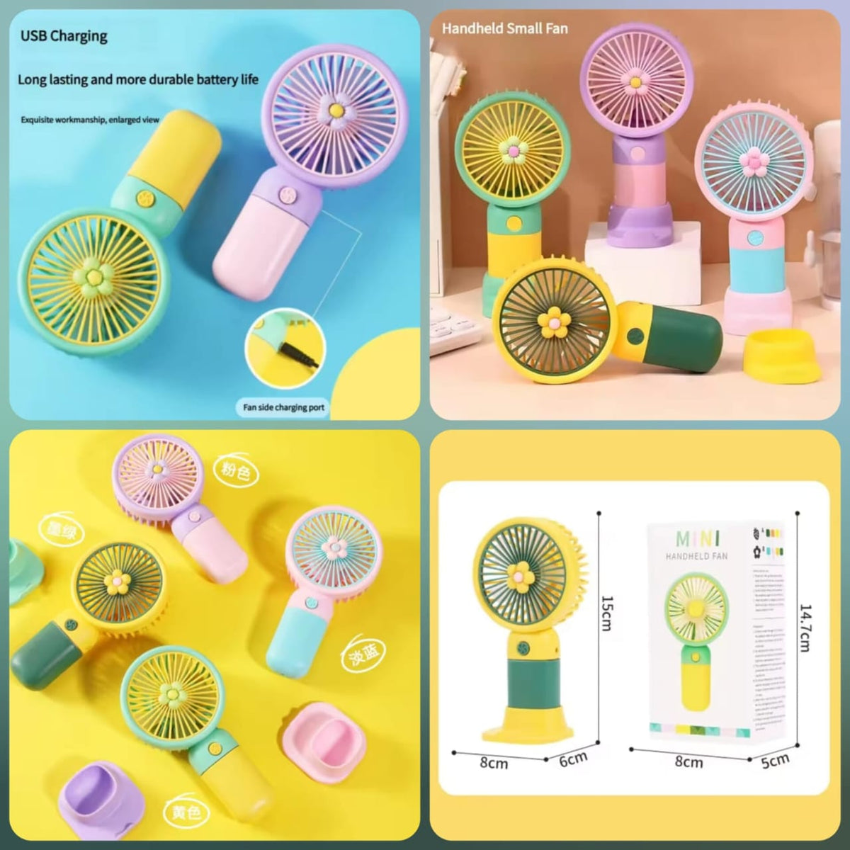 Mini Desktop Chargeable Fan