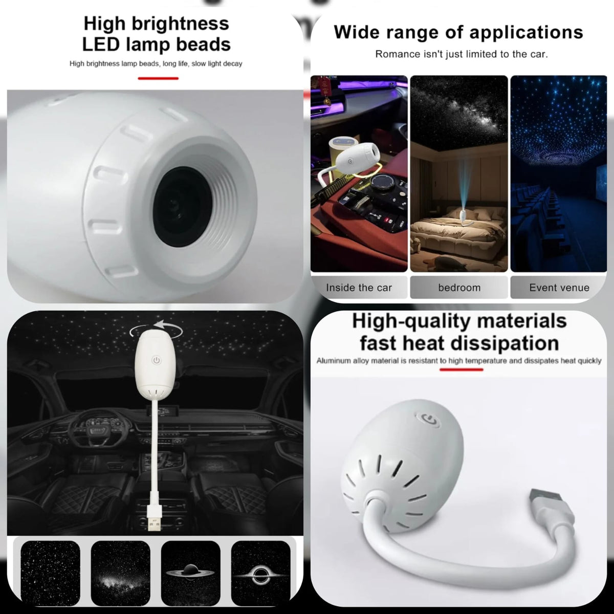 USB Galaxy projector