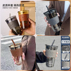 450ML Glass Straw Sipper
