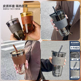 450ML Glass Straw Sipper