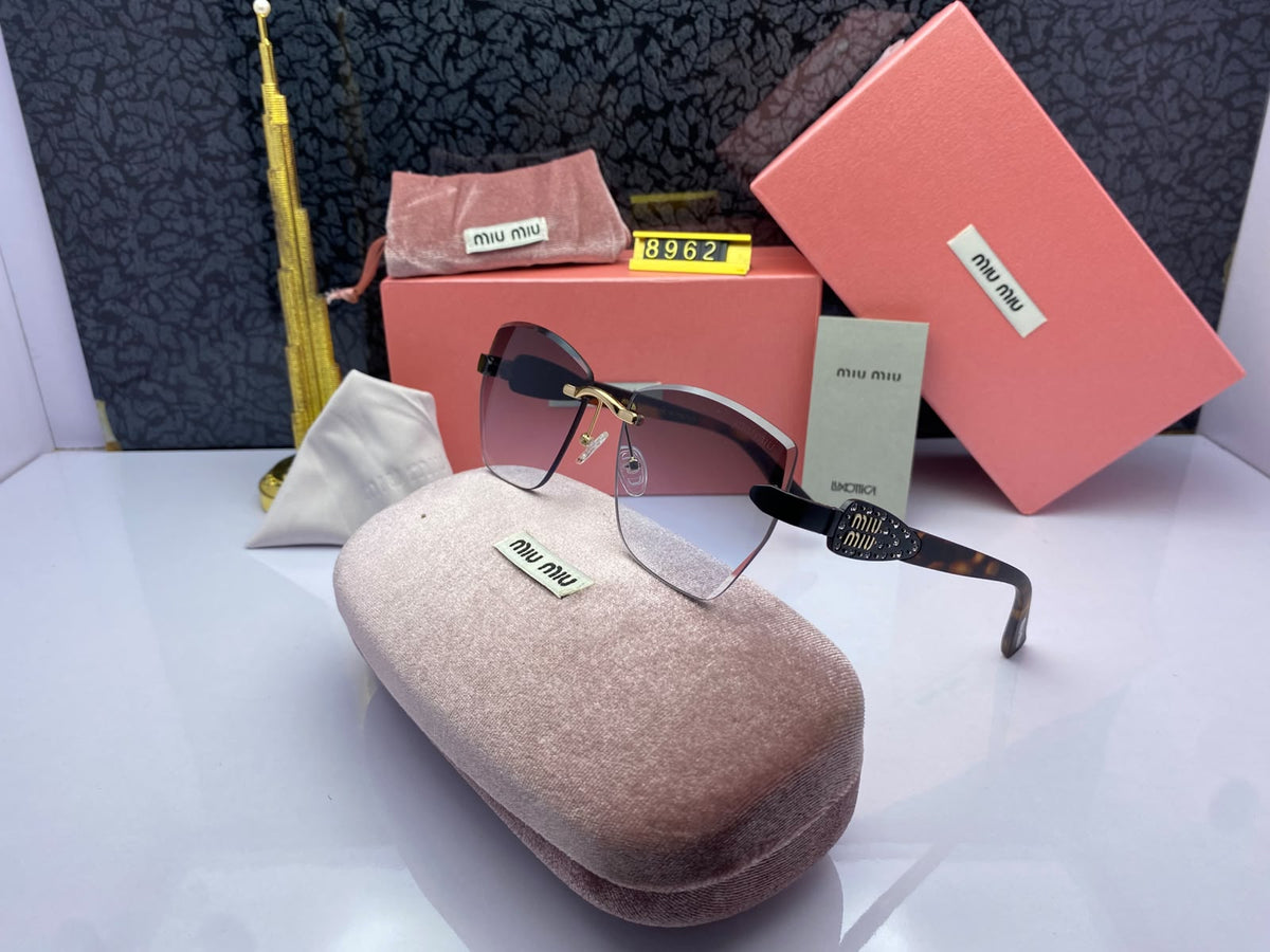 Miu Miu Rimless Luxury Women's Sunglasses C-1