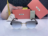 Miu Miu Rimless Luxury Women's Sunglasses C-1