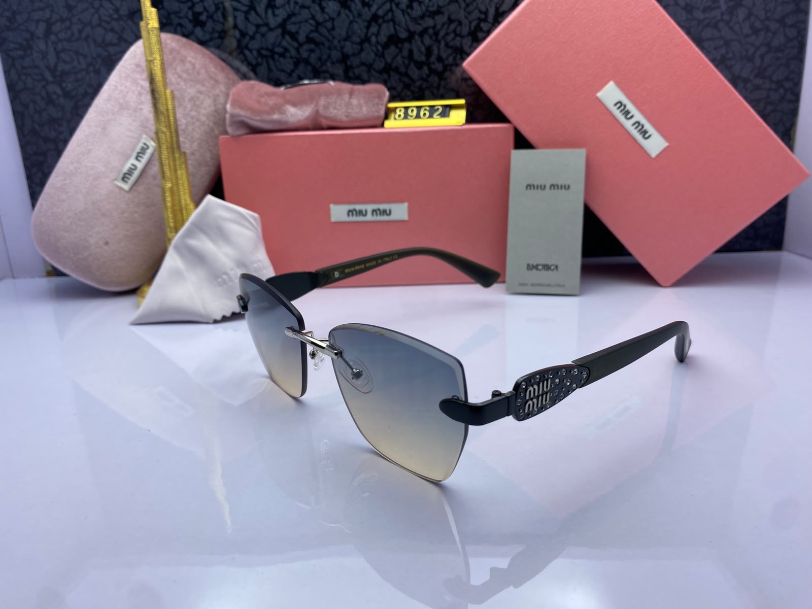 Miu Miu Rimless Luxury Women's Sunglasses C-3