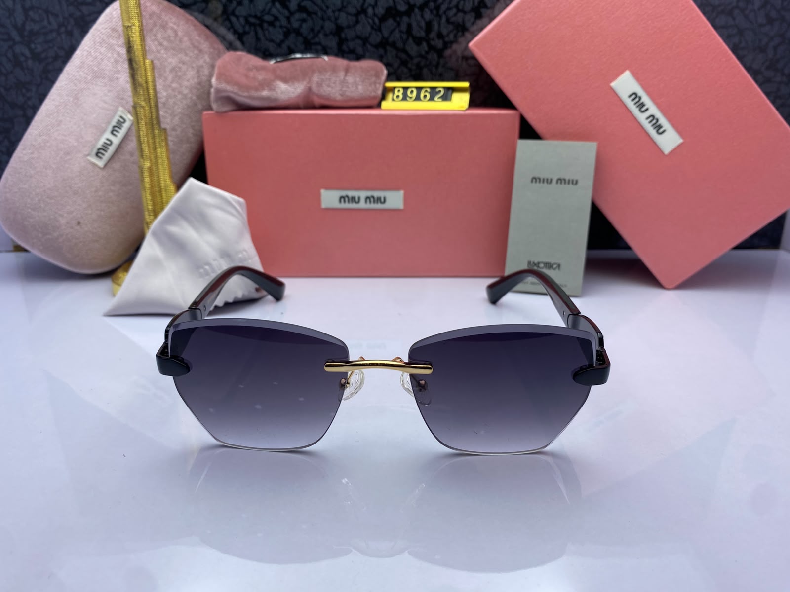 Miu Miu Rimless Luxury Women's Sunglasses C-4