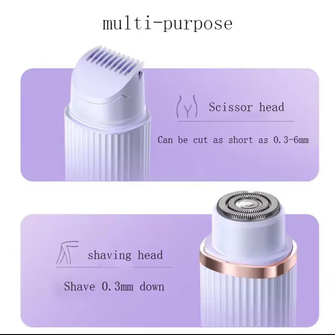 Lady Electric Shaver 2-in-1 Dual Head Hair Remover – Gentle & Rechargeable
