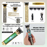 T9 Hair Clipper  and  Hair Trimmer Professional - Rechargeable Beard Trimmer  and  Styler
