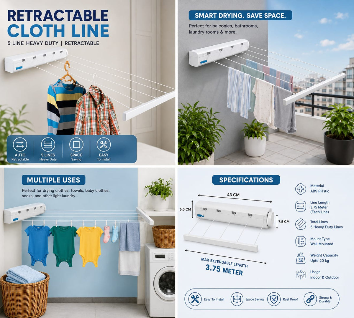 Retractable Cloth Line