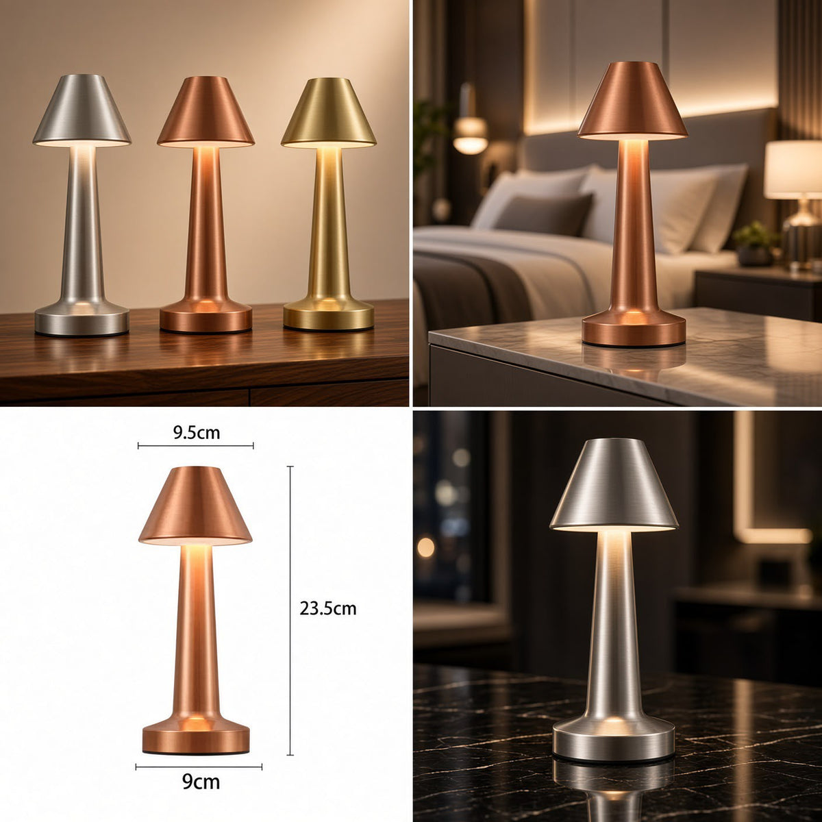 Rechargeable Premium Metal Lamp