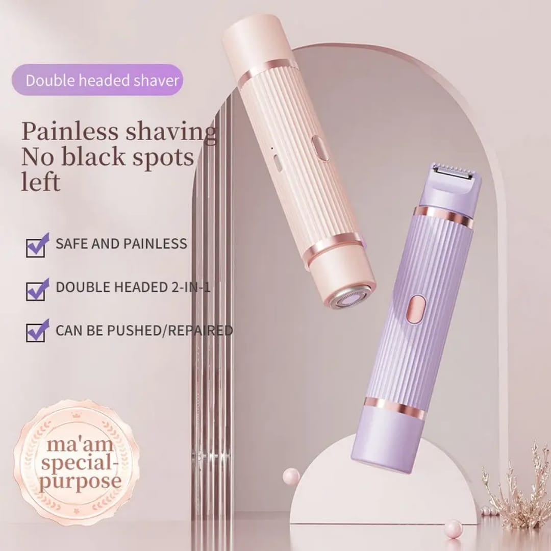 2 in 1 Rechargeable Double Head Electric Shaver Trimmer