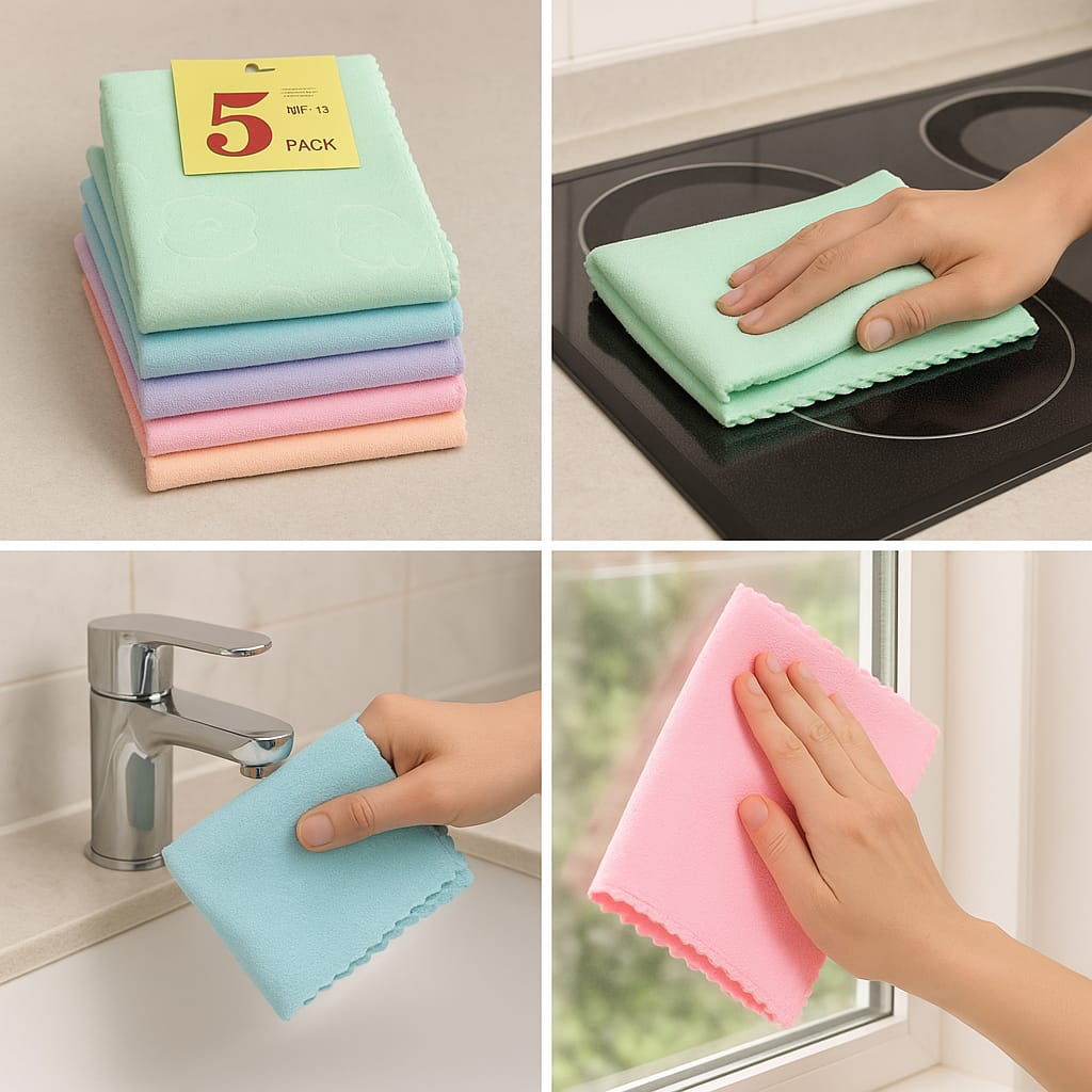 CLEANING CLOTHES (PACK OF 5)