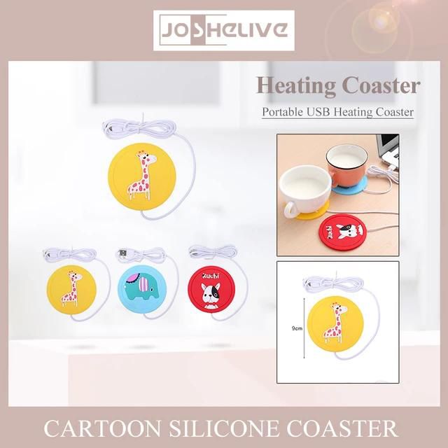 Cartoon Silicone Electric Insulation Coaster USB Warmer - EACH