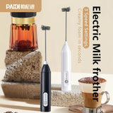 2in1 Rechargeable Egg and Coffee Beater with Box (3 Mode Speed)
