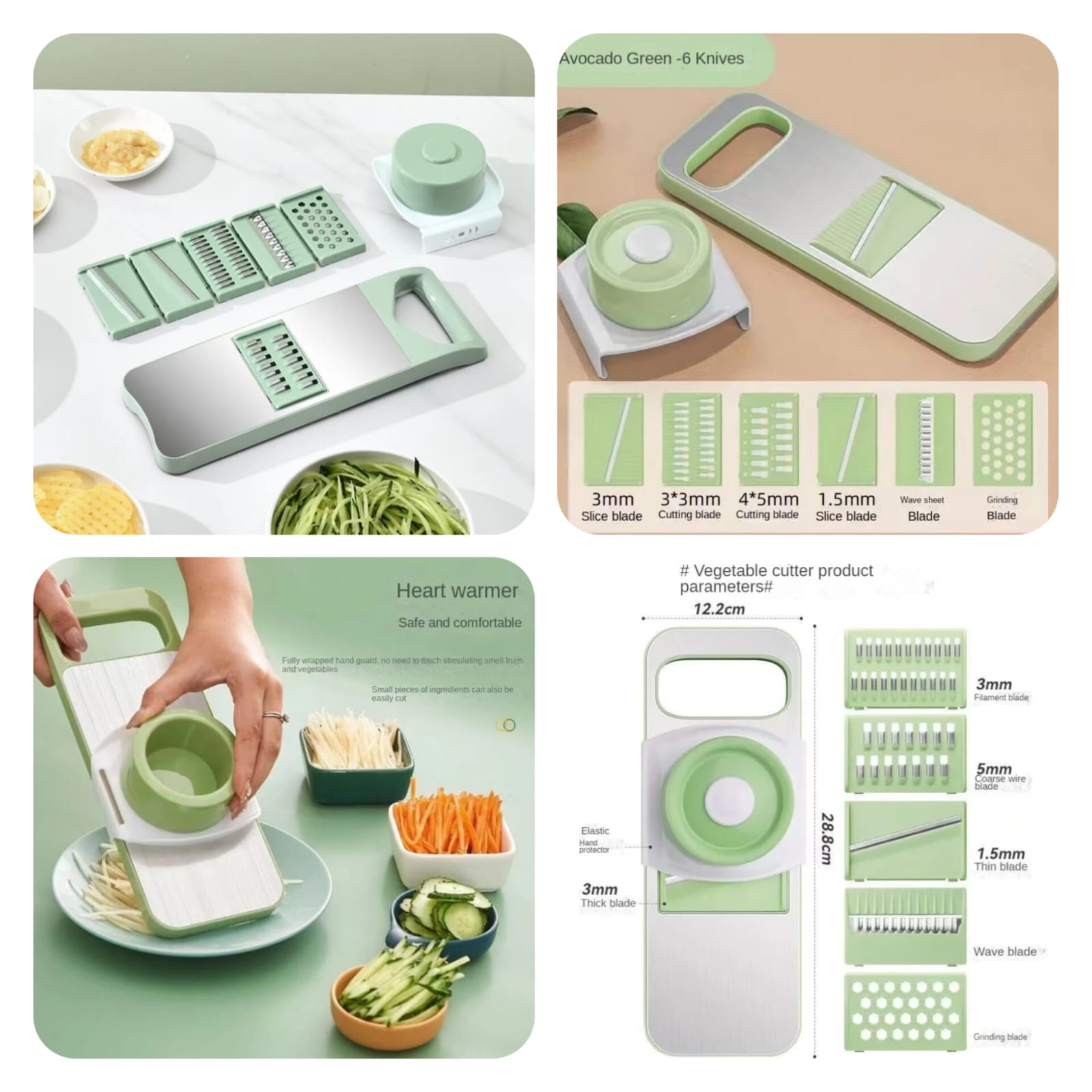 5in1 Vegetable slicer Stainless Steel