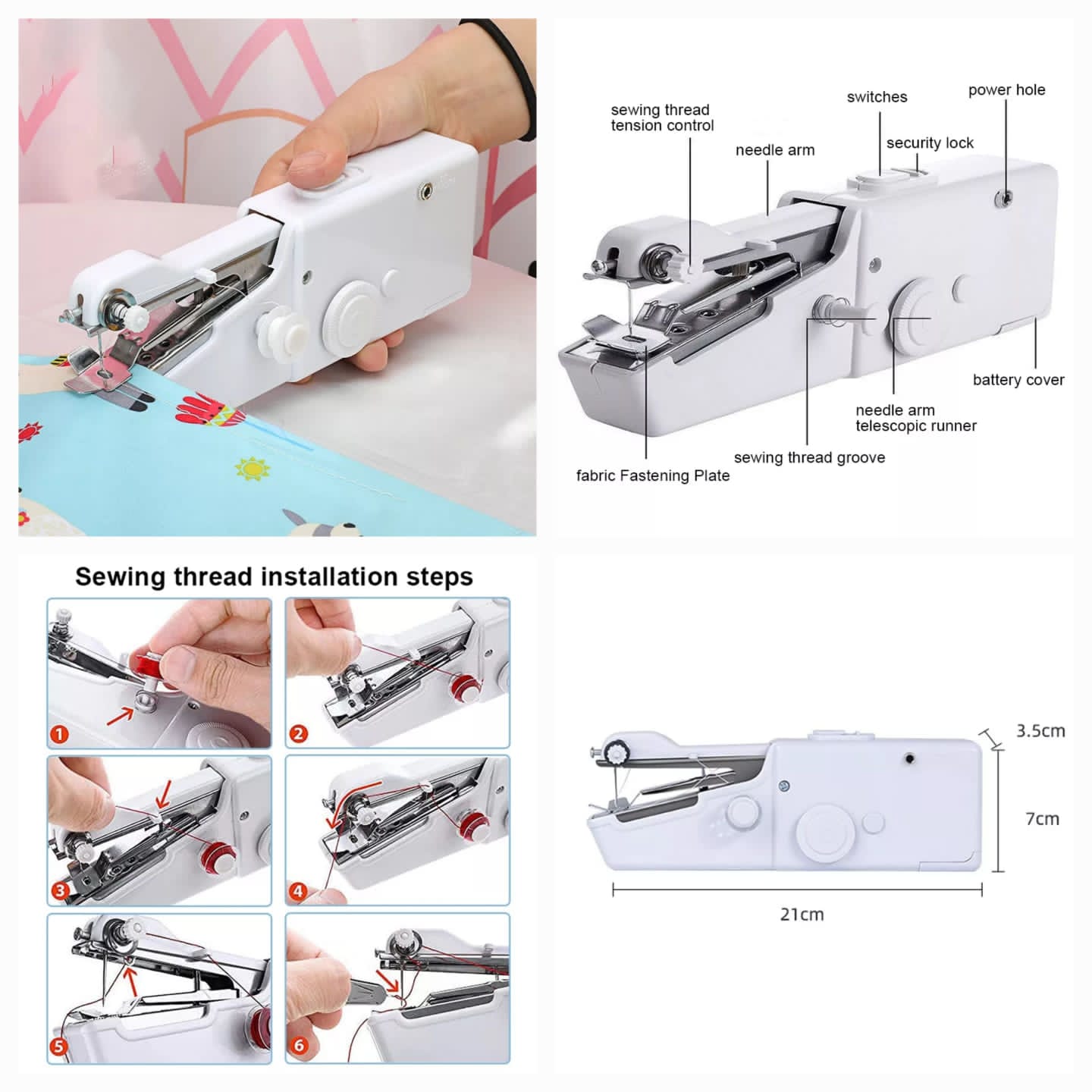 Handy Stitch Handheld Sewing Machine - Portable Sewing Machine