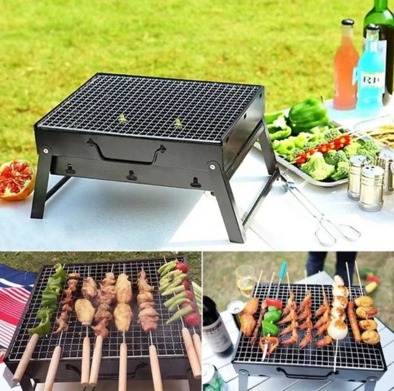 Portable Folding Barbecue Grill - Lightweight