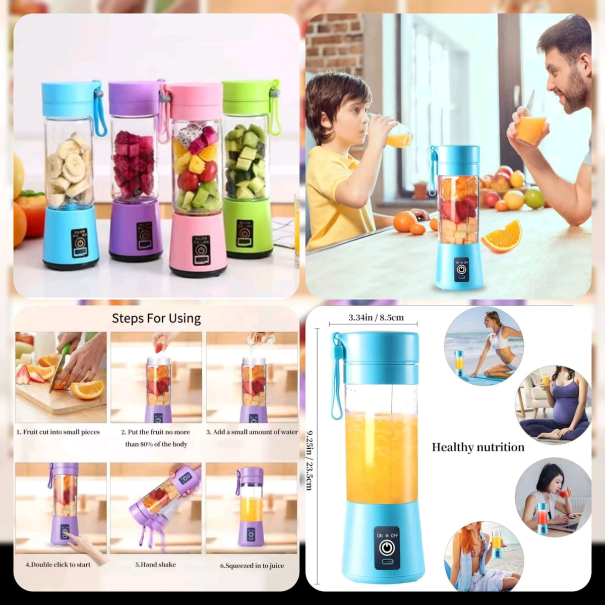 6 Blades USB Juicer