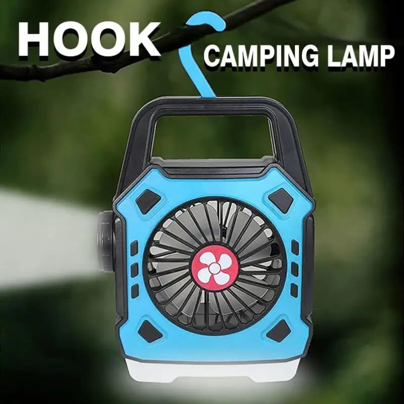 Camping Fan With LED Light
