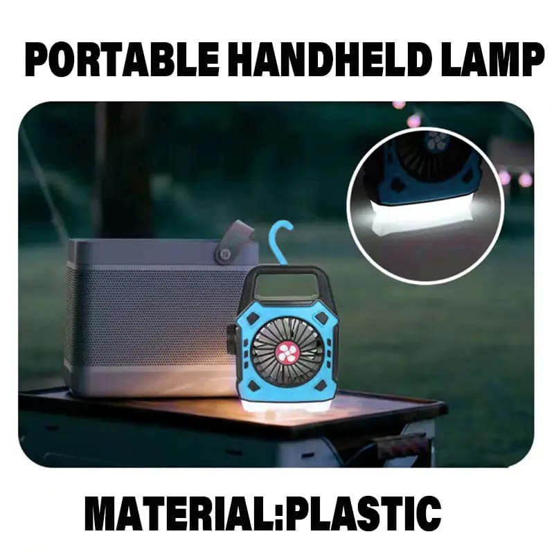 Camping Fan With LED Light
