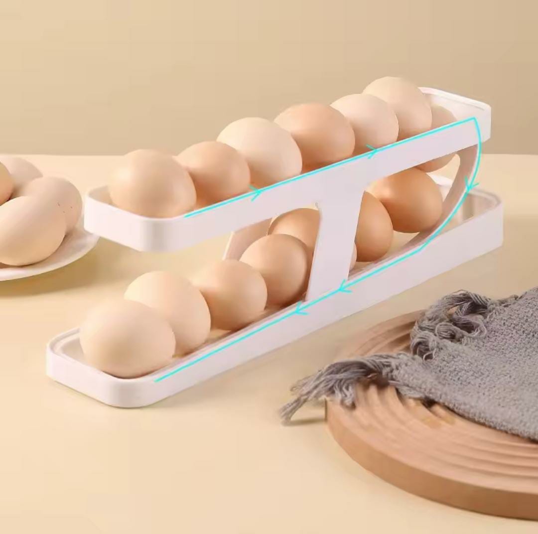 Double Layer New Scrolling Egg Tray - Each
