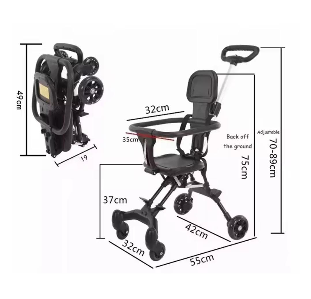 4 wheels Ultra lightweight Baby Foldable stroller