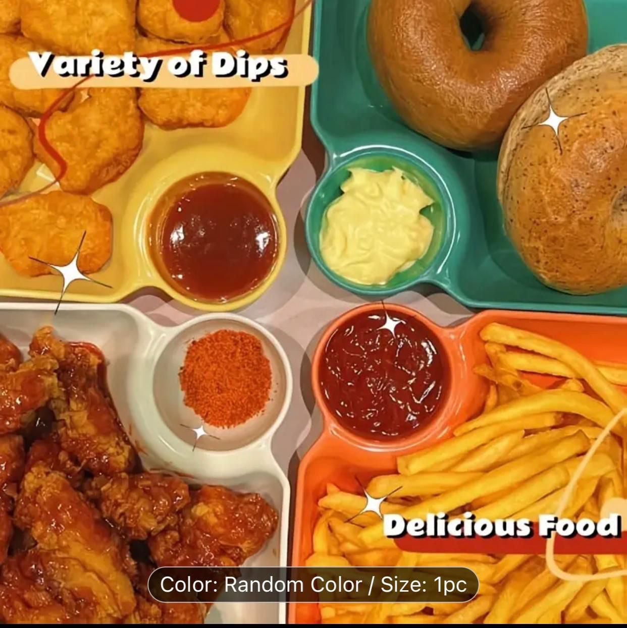 Snacks, French Fries Plate (Pack of 4)