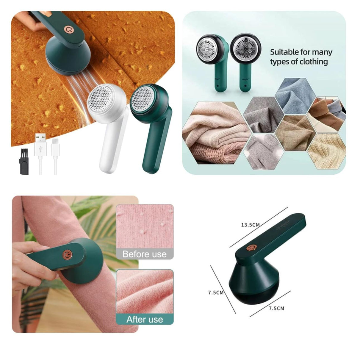 Rechargeable Portable Lint Remover