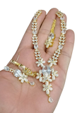 Ad zircon set Indian made golden polish D-3