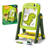 Kids Dinosaur 2-in-1 Double-Sided Painting Easel Drawing Board Set 24 Pieces – ITEM NO 050-65