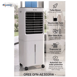 Gree GFN-AE300RW Evaporative Air Cooler 60L, 49ft Turbo Blower, Remote Controller