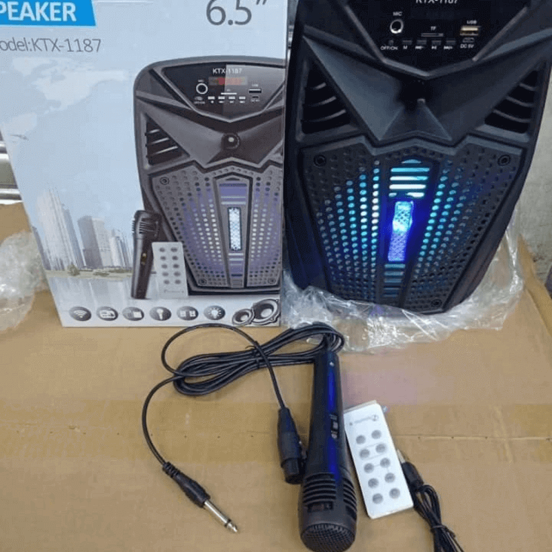 6.5 Inch LED Bluetooth Speaker with Microphone