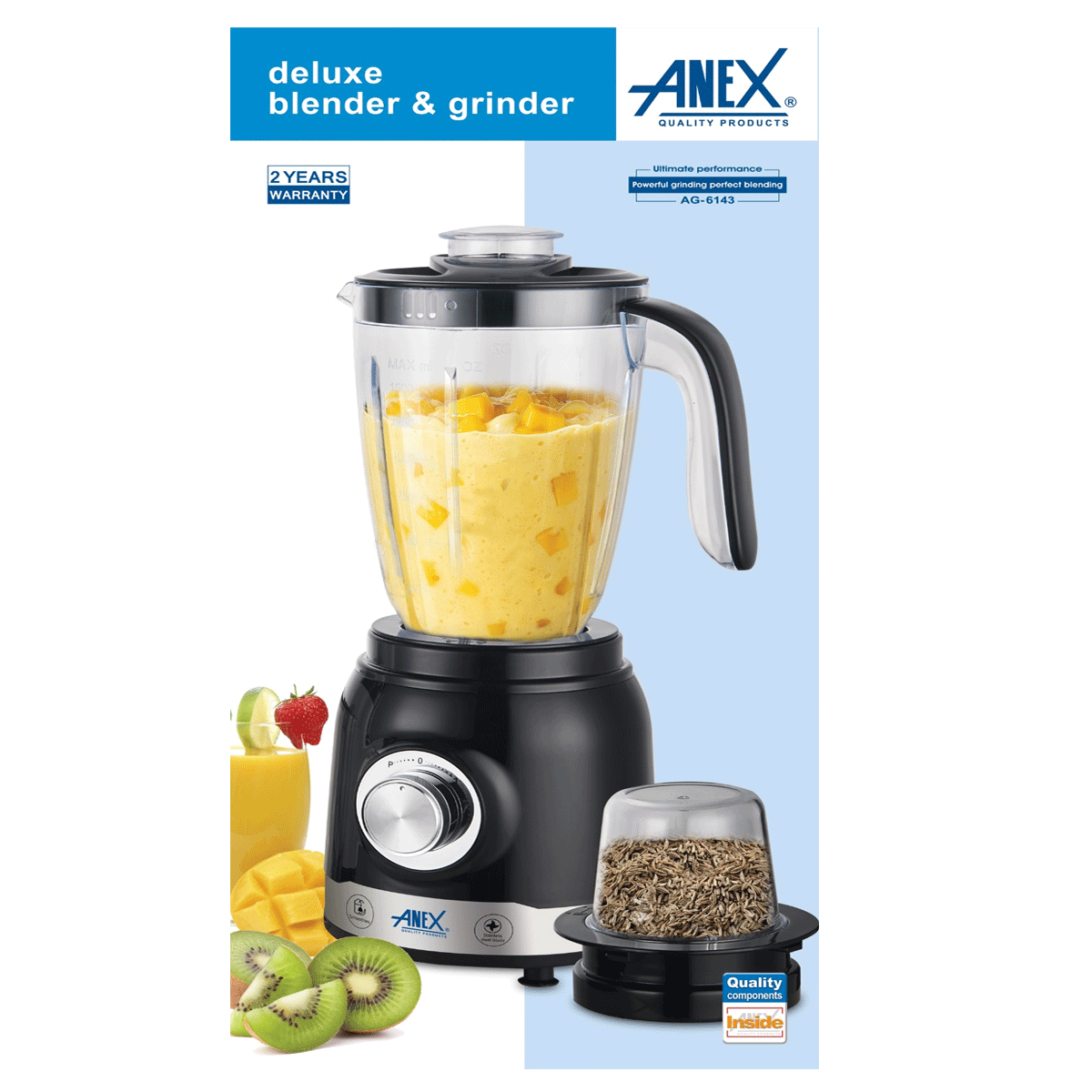 Anex AG-6143 Deluxe Blender & Grinder