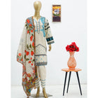 Surmawala Lawn | Printed Fabric 3 Piece Unstitched Collection - (Article 13)