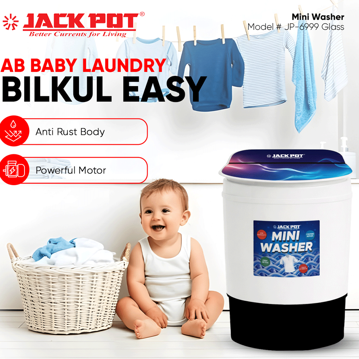 Jackpot JP-6999 Baby Mini Washer