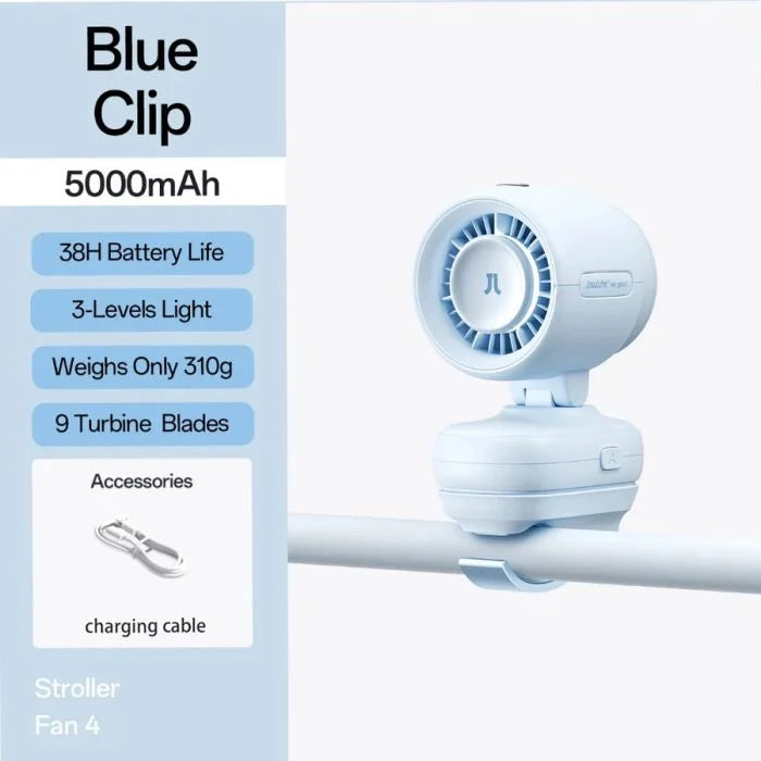 JisuLife Stroller Fan Life 4 Baby Clip Fan