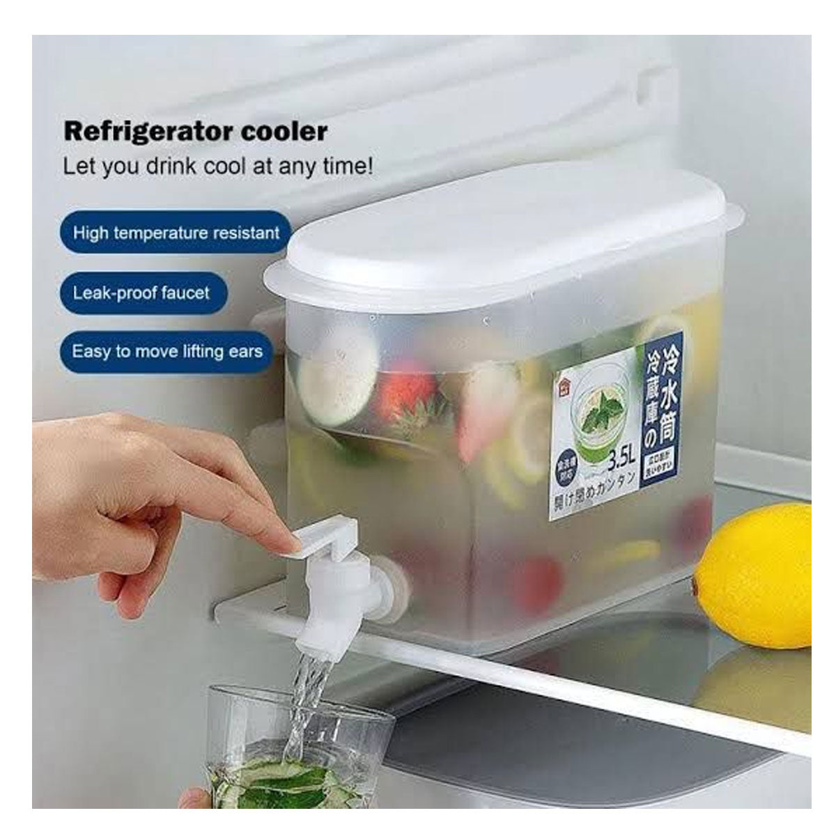 3500ML Fridge Water Cooler with Faucet